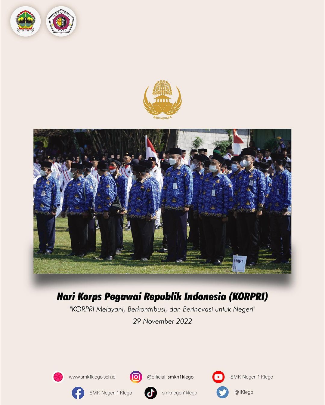 Korpri Melayani Berkontribusi Dan Berinovasi Untuk Negeri